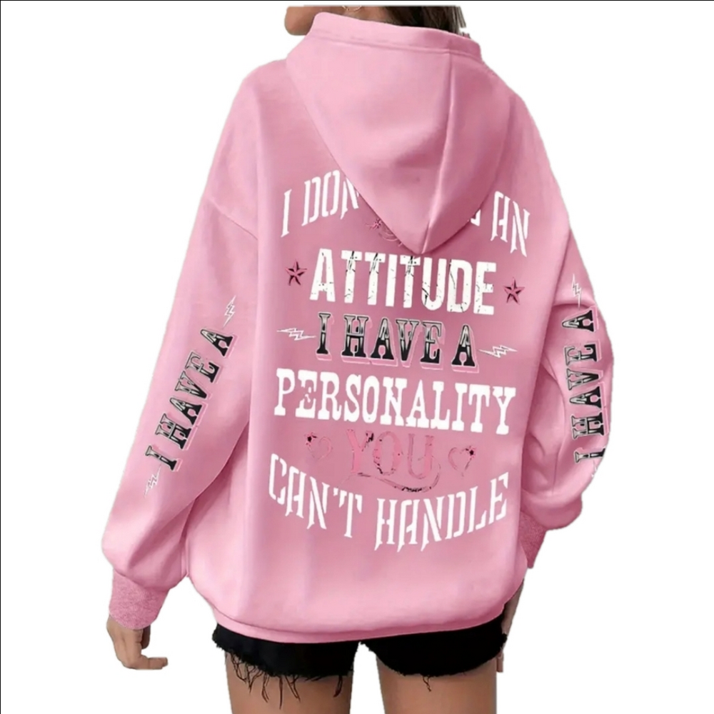 ⭐️NWT ATTITUDE HOODIE - Picture 1 of 3